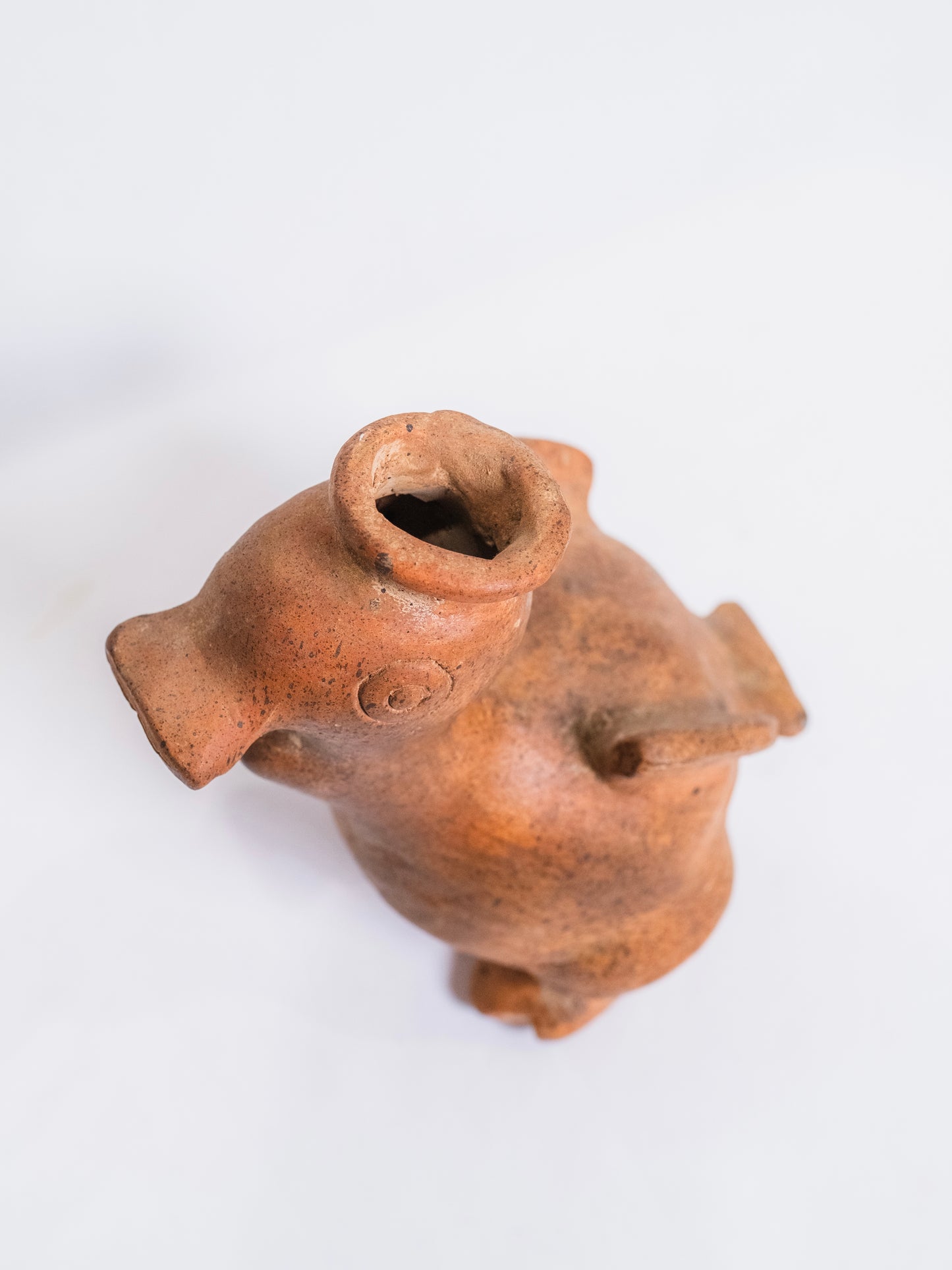 Vintage 1950s Primitive Mexican Folk Art Colima Duck Vase