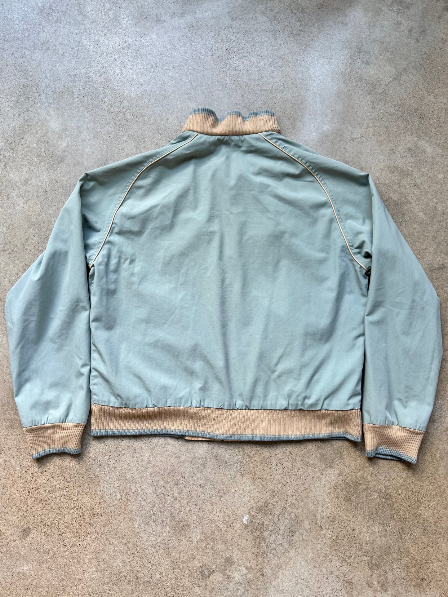 Vintage 1970s/80s JCPenney Active Reversible Zip-Up Windbreaker Jacket | Large