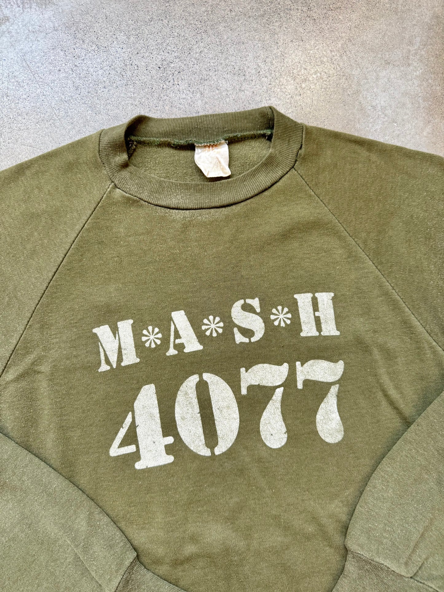 Vintage 1970s/80s Green M*A*S*H Graphic Raglan Sweatshirt | Medium