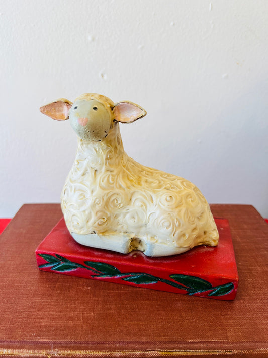 Vintage 1990s Nancy Thomas Sheep Statue