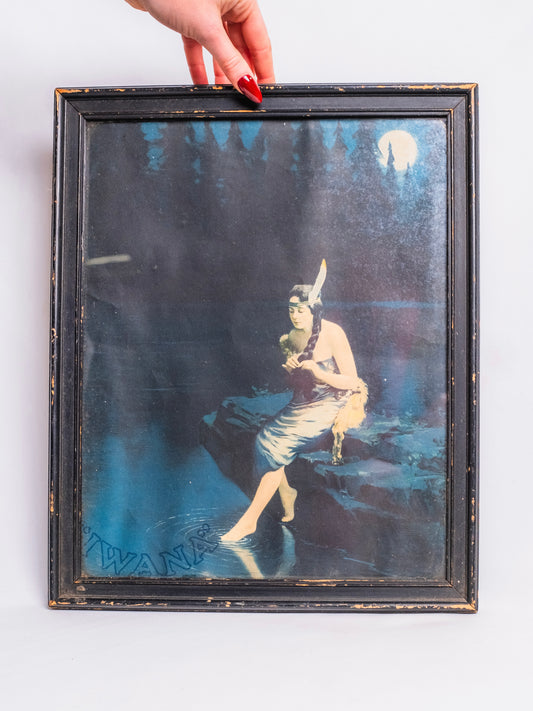 Antique 1920s Framed Minnehaha James Arthur Print Artwork