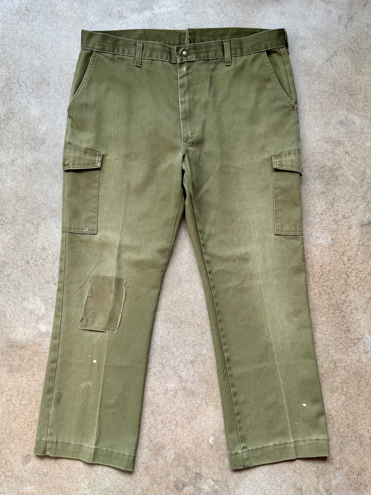 Vintage Boy Scouts BSA Green Patched Cargo Trousers | Waist 40”