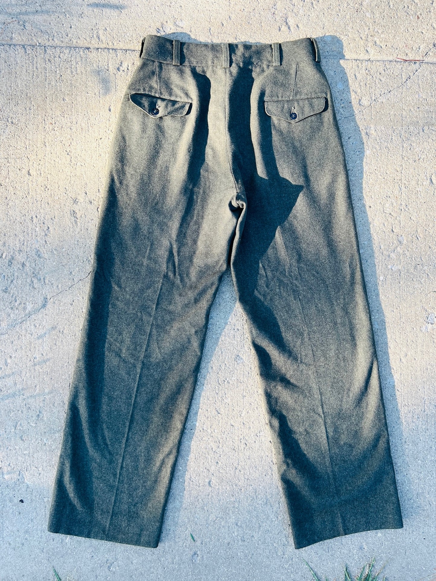 Vintage 1940s/50s Military Wool Trousers