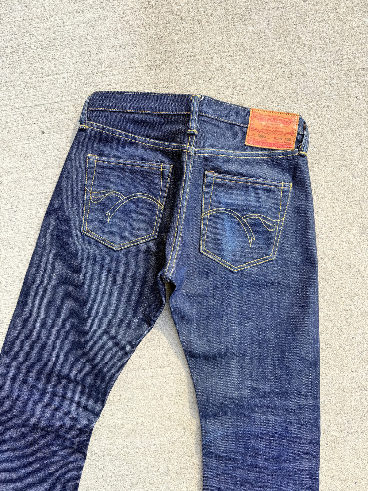 The Flat Head Selvedge Denim Dark Rinse Jeans | 28