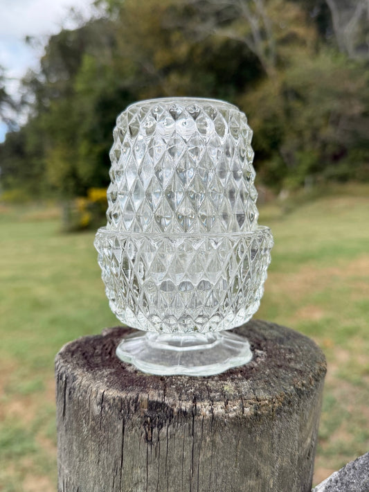 Vintage 1960s Indiana Glass Diamond Fairy Light