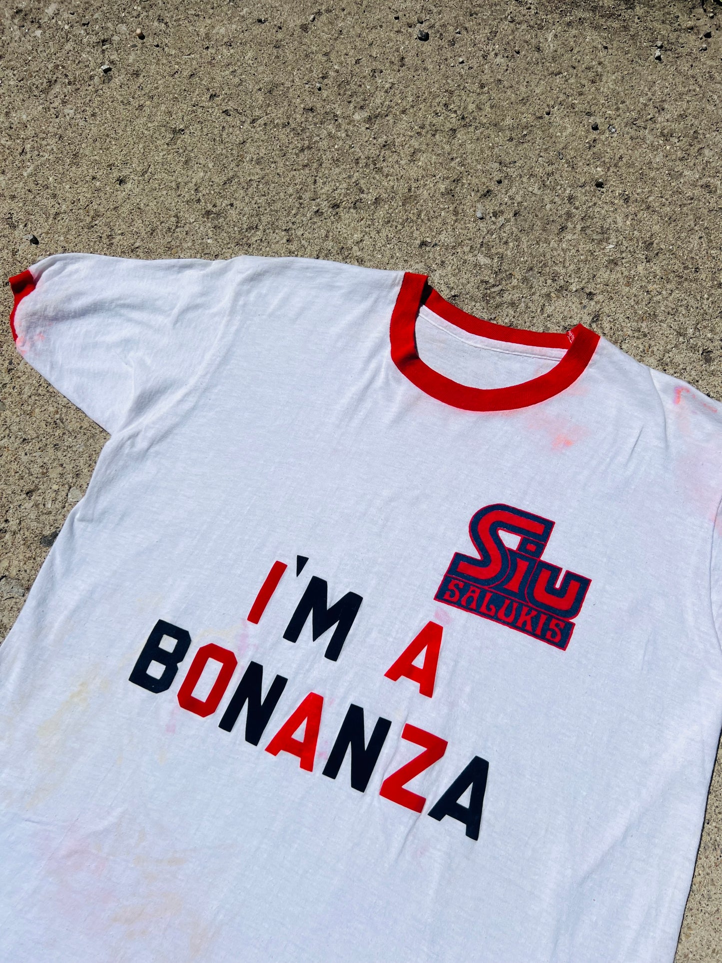 Vintage 1970s SIU “I’m A Bonanza” Ringer Tee