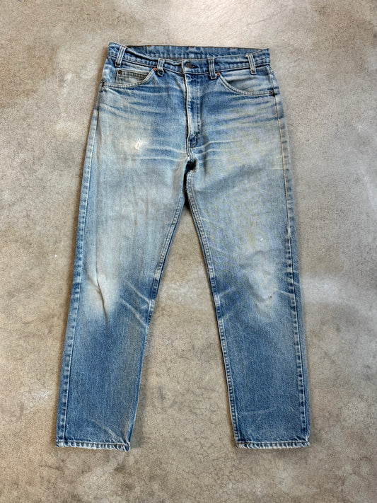 Vintage 1970s Levi's 505 Distressed Faded Jeans | Waist 34”