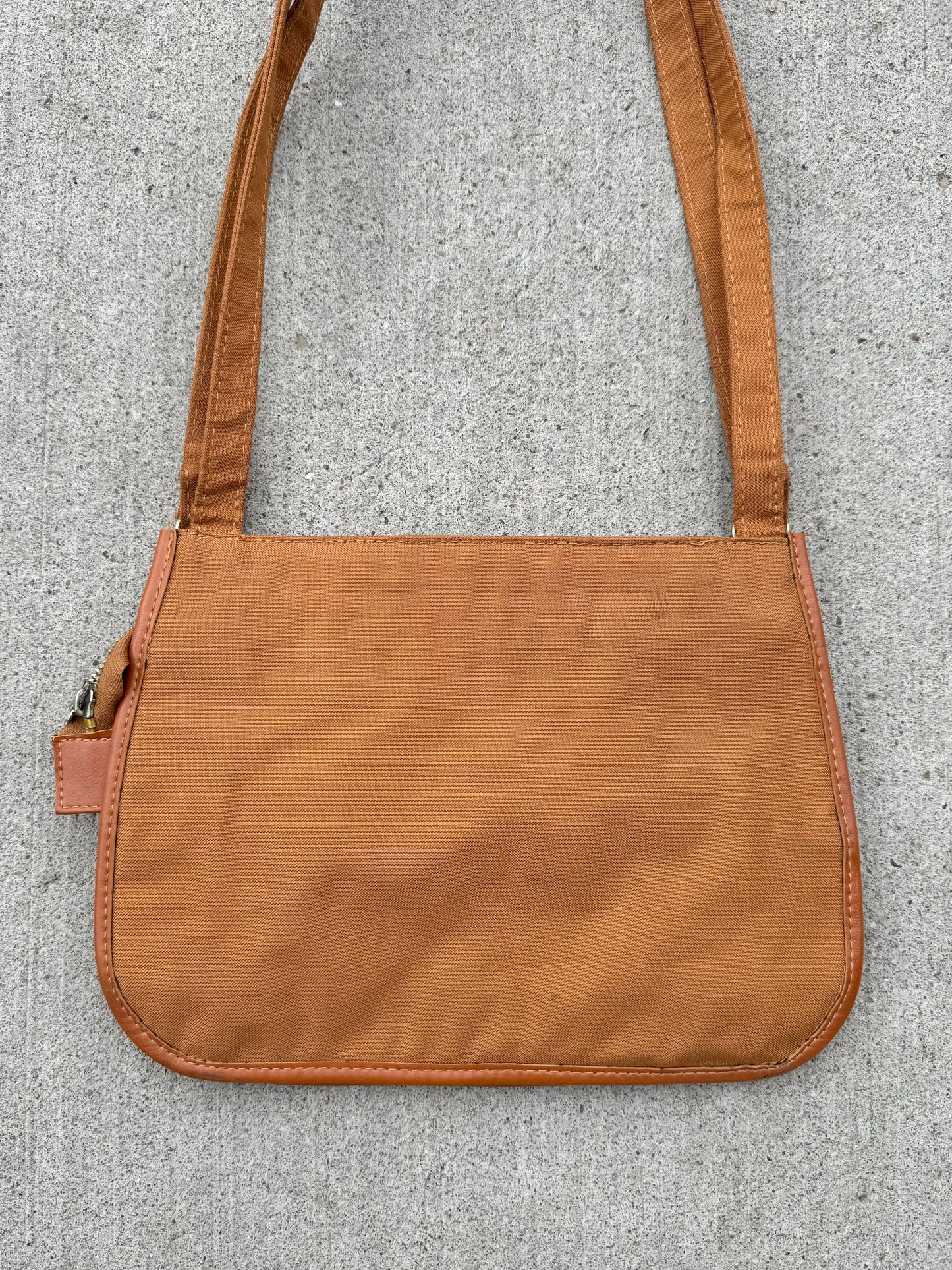 Vintage Kangaroo Tan Canvas Shoulder Bag