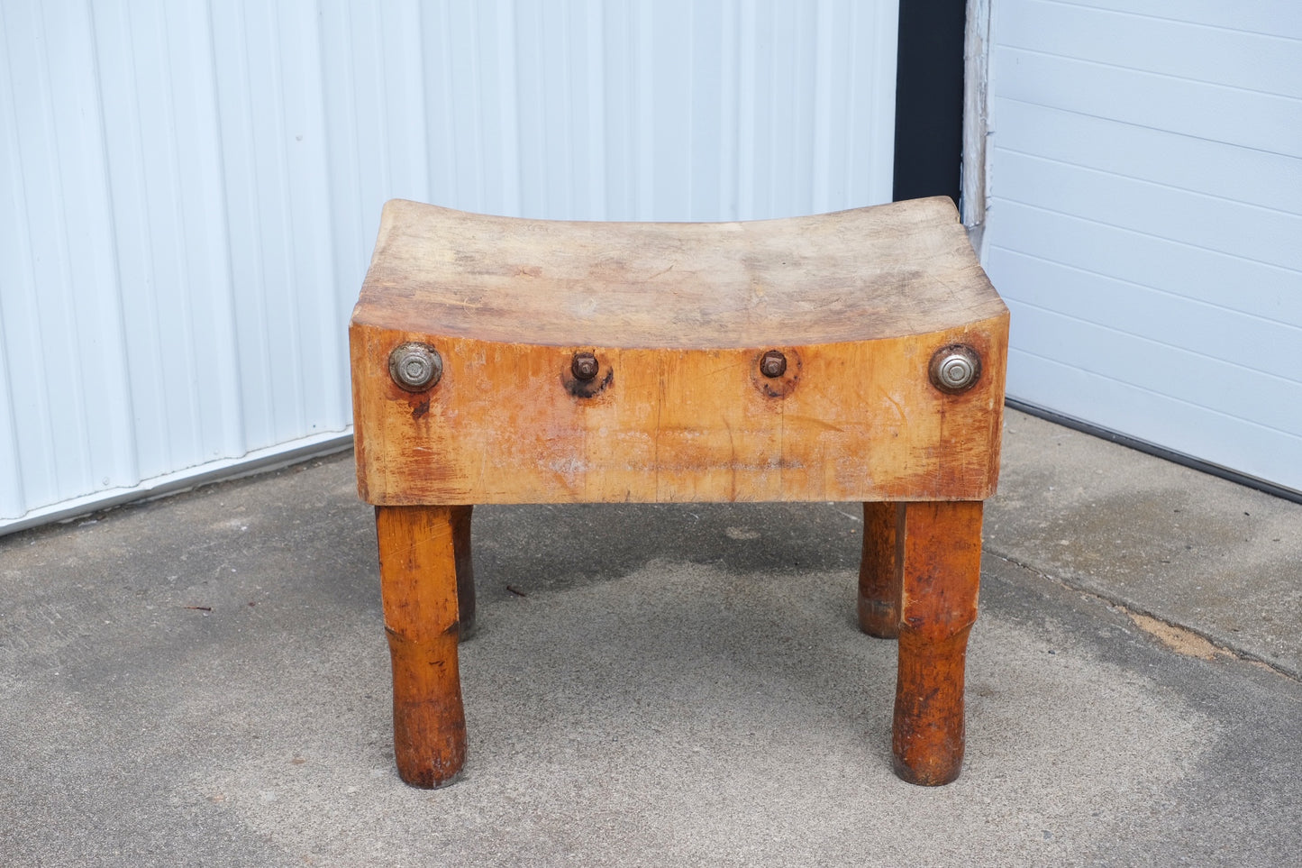 Antique Michigan Maple Block Co. Butcher Block