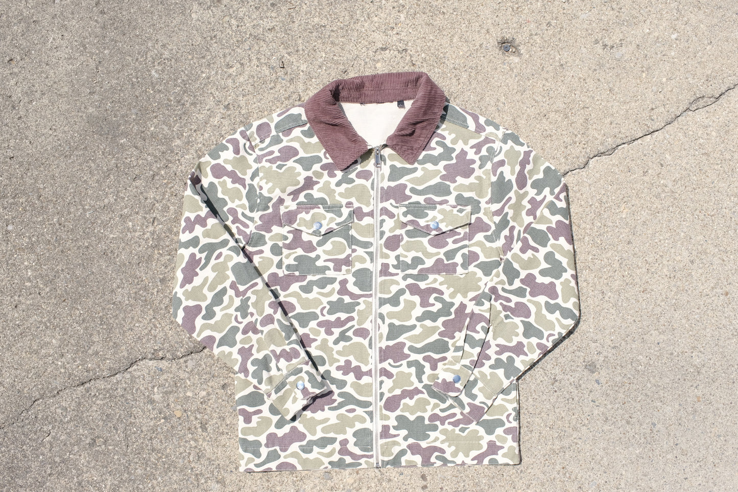 Vintage 70's Camo Canvas Jacket