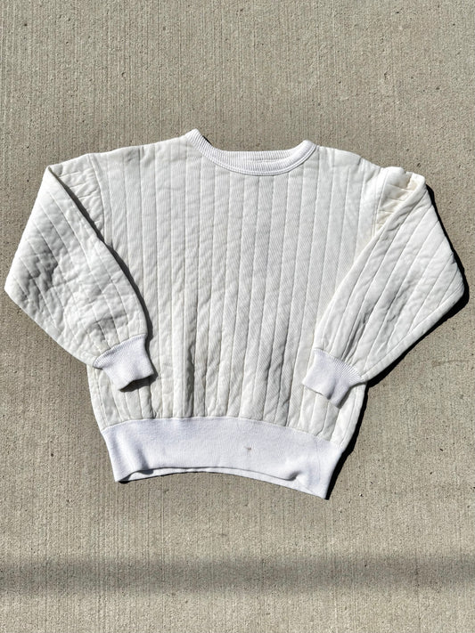 Vintage 1970s Quilted Ski Liner Sweatshirt | Large