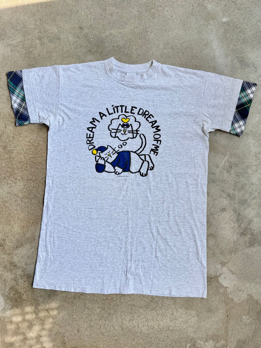 Vintage 1992 Mary Sue Taylor "Dream A Little Dream..." Cat Sleep Tee | One Size