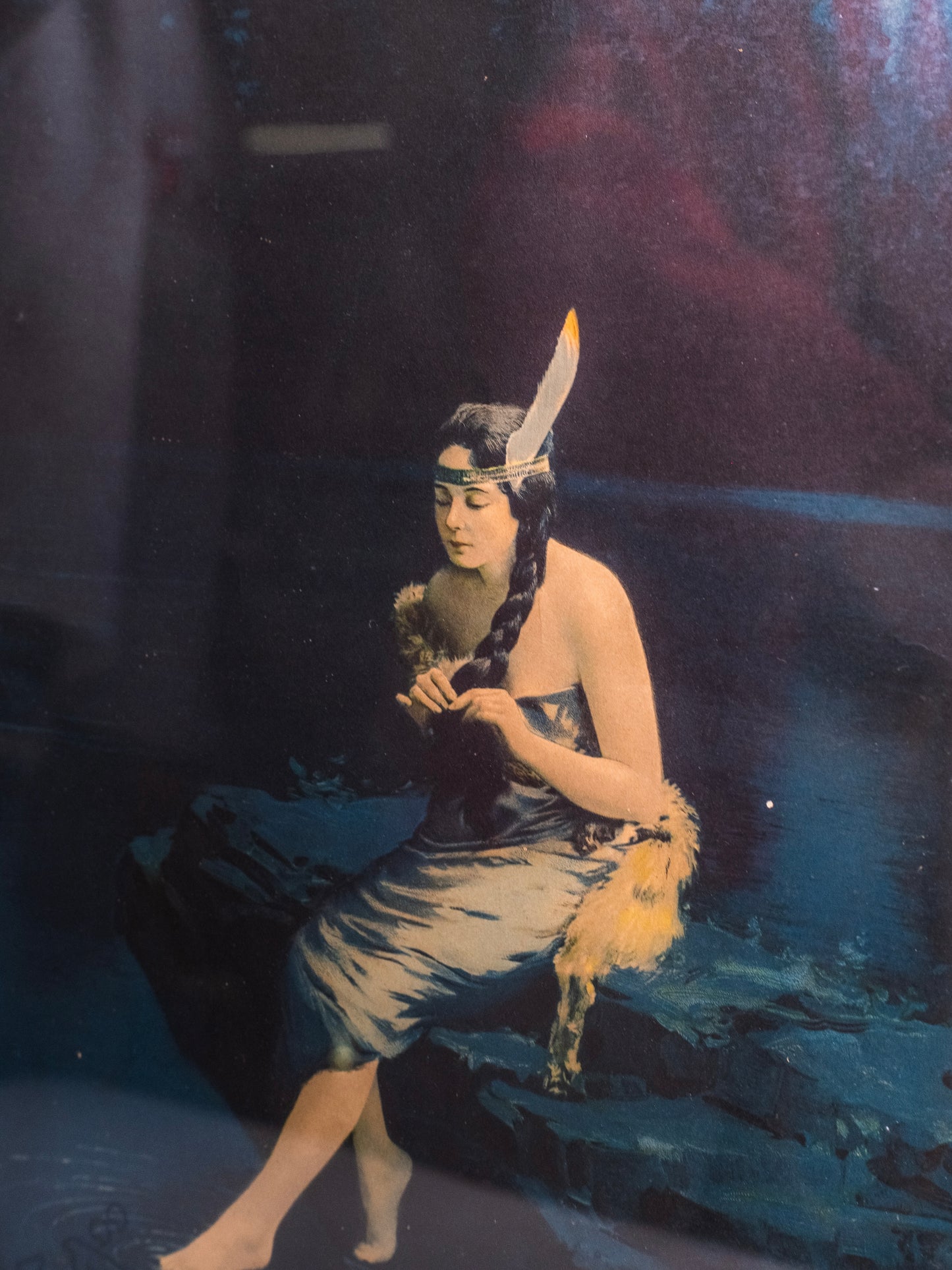 Antique 1920s Framed Minnehaha James Arthur Print Artwork