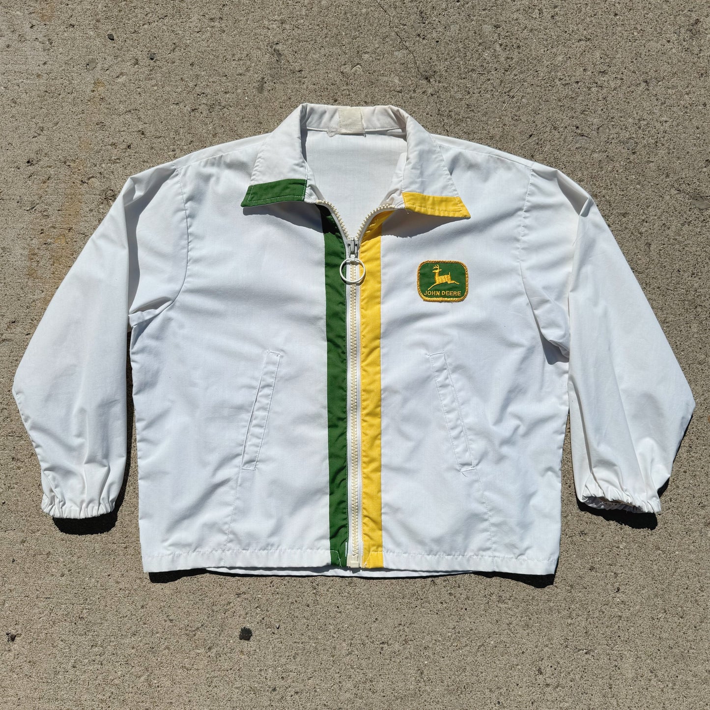 Vintage 1970s John Deere Zip Up Lightweight Jacket