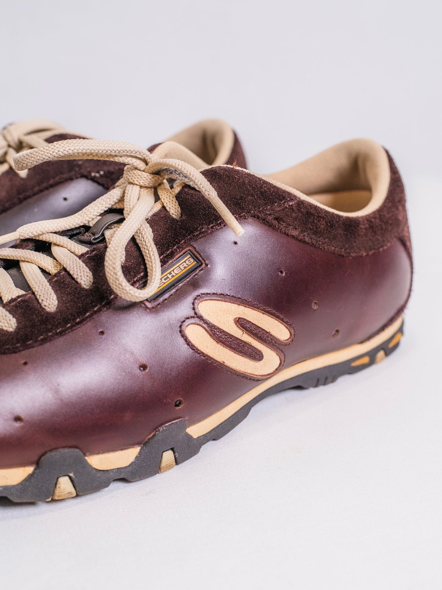 Vintage 1990s Skechers Brown Leather & Suede Sneakers | Women’s 10