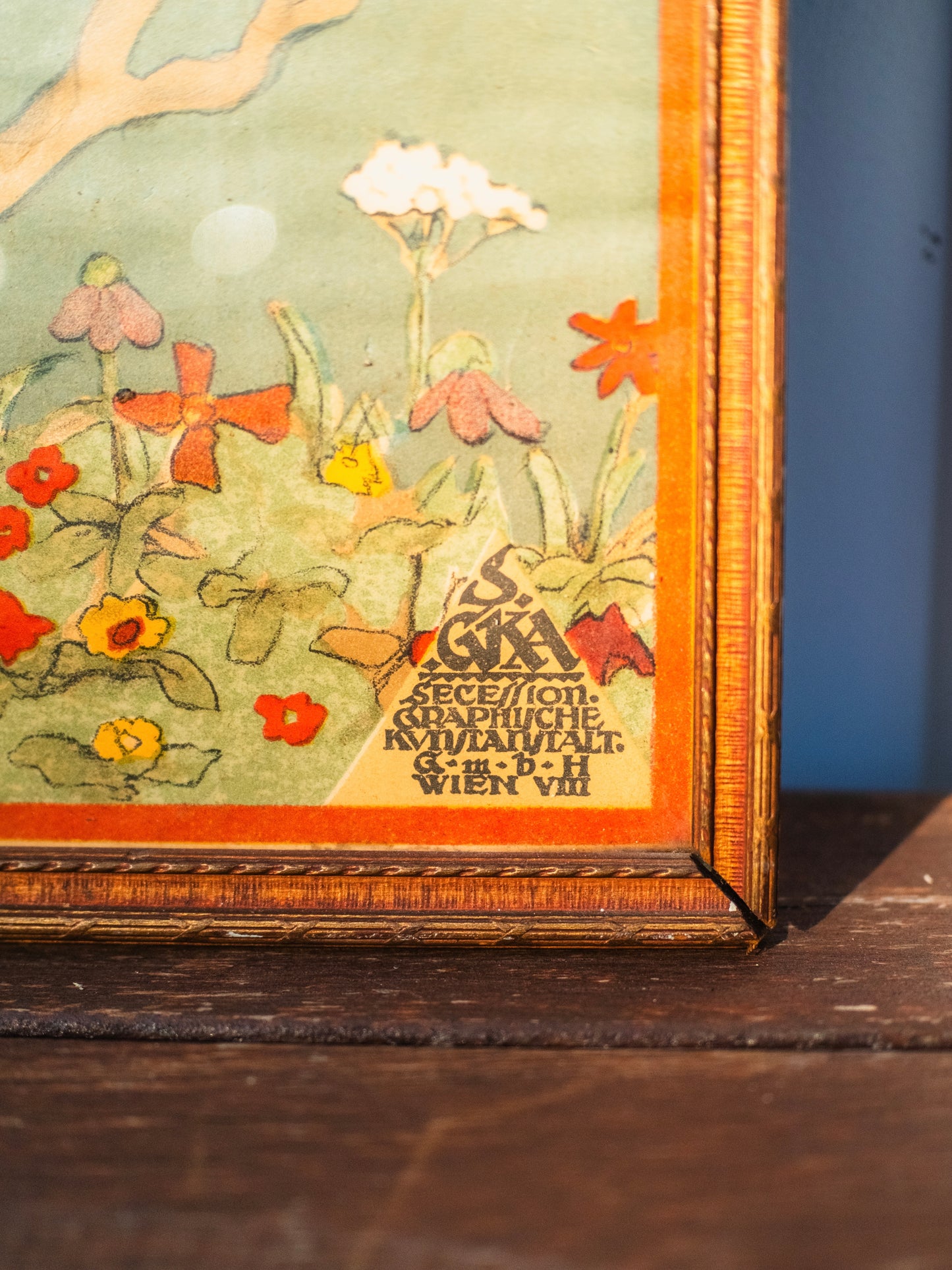 1920s Framed Franz Cizek "Herta Zuckermann" Lithograph Artwork