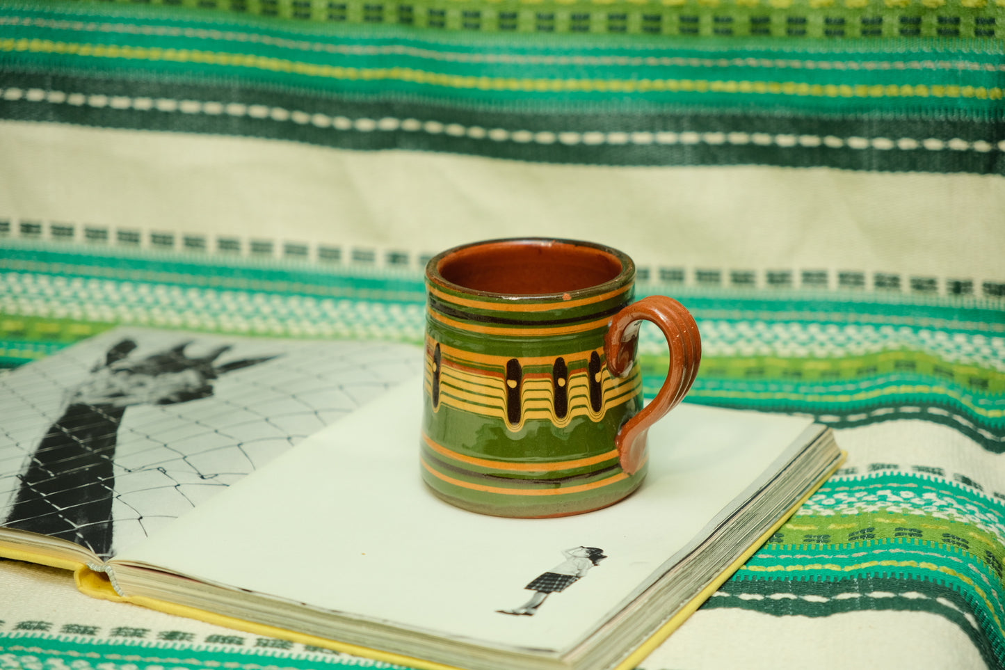 Vintage Mexican Terracotta Mug