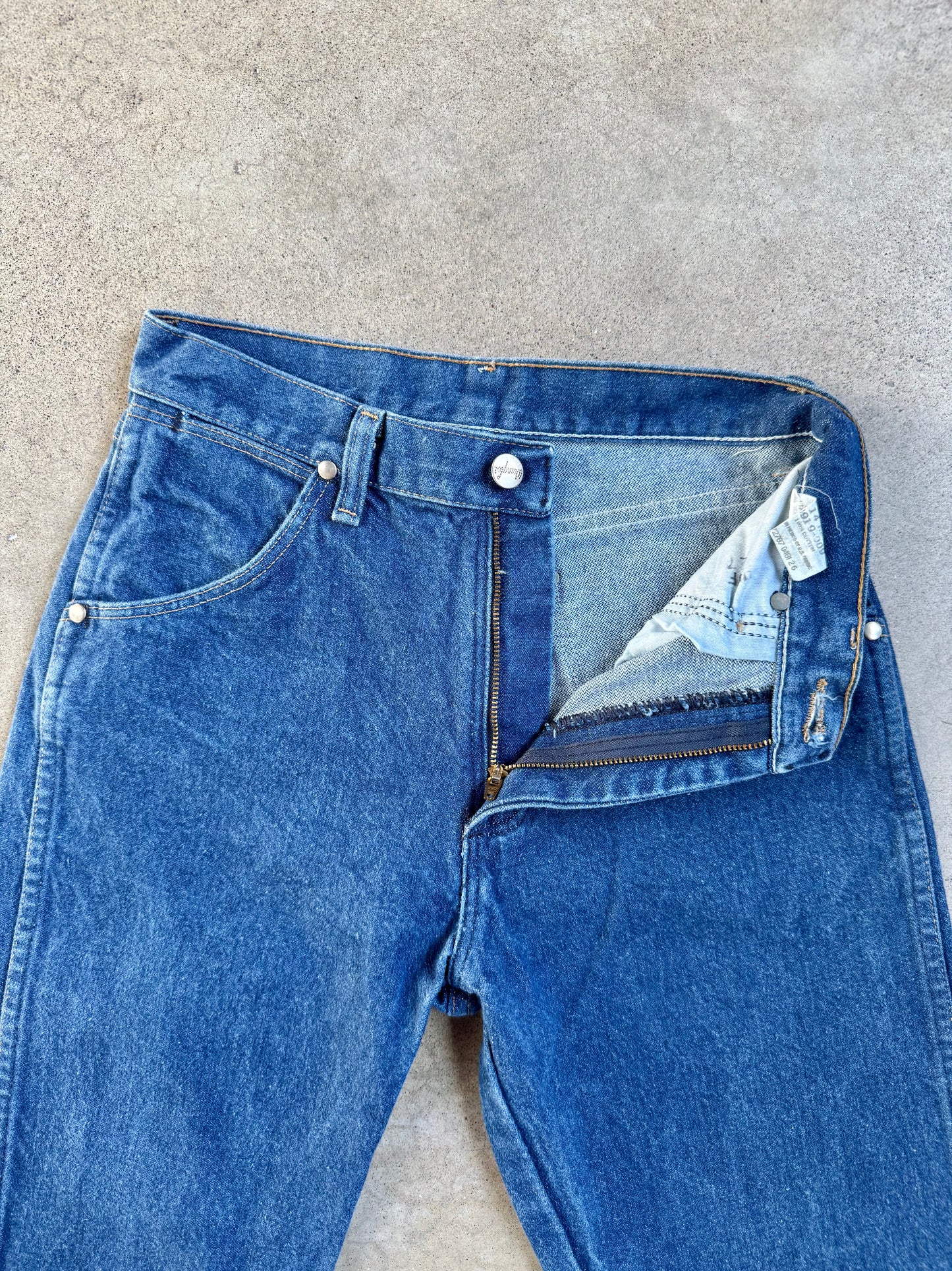 Vintage 1980s Wrangler Reworked Cut-Out Flare Jeans | Waist 27”