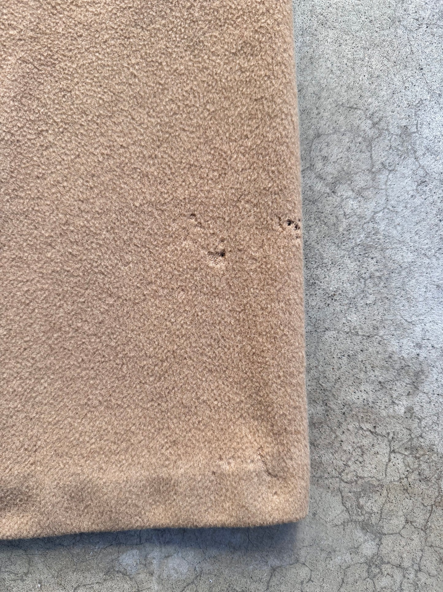 Vintage 1980s Lazarus Tan Cashmere Full-Length Overcoat | XL