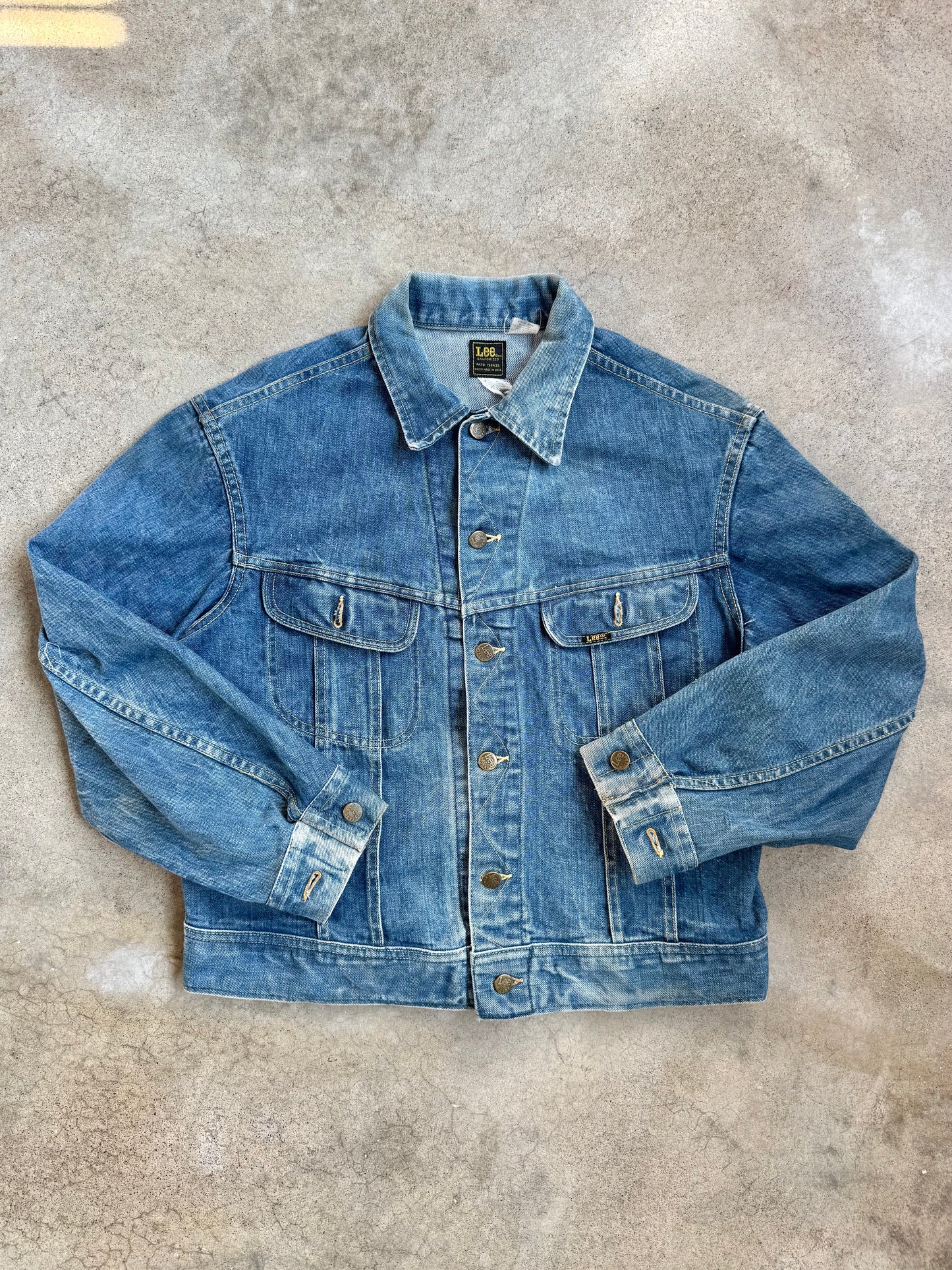 Vintage 1970s Lee Riders 101-J Sanforized Denim Jacket | Large