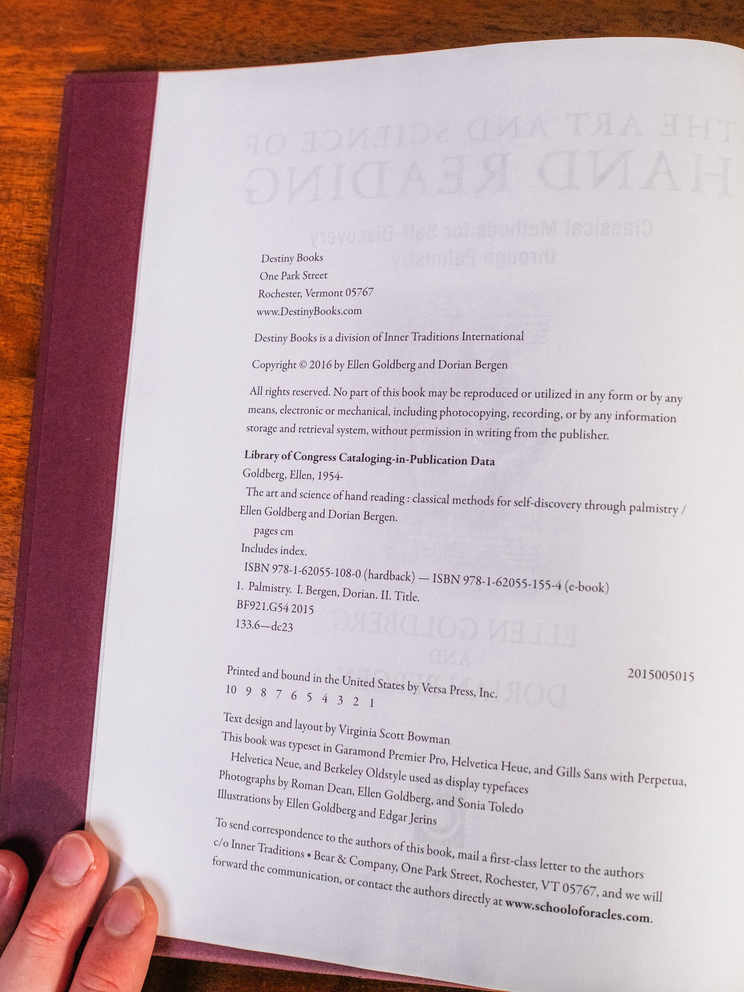 The Art & Science of Hand Reading Book