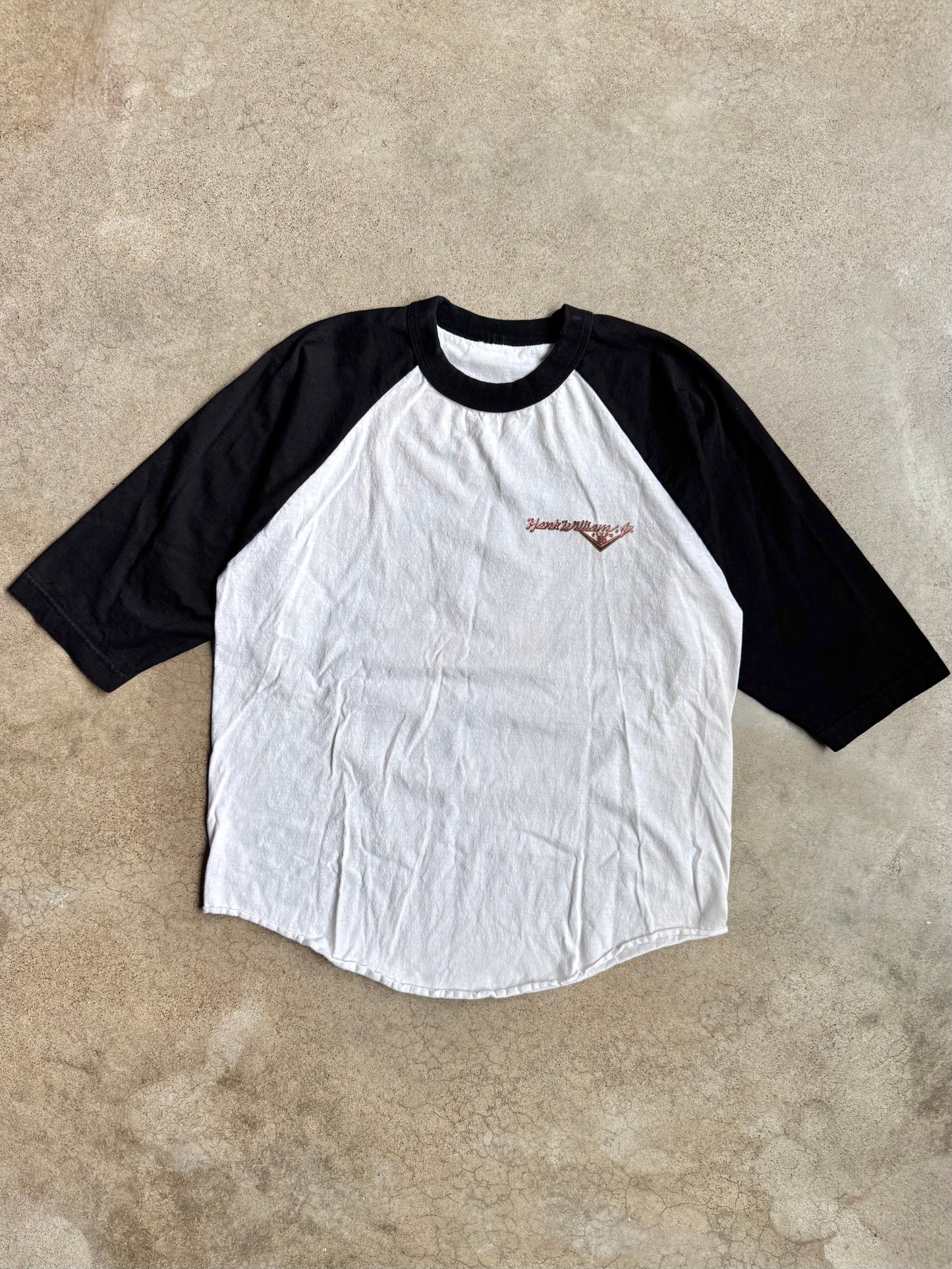 2000s Hank Williams Jr. Graphic Raglan Tee | Large