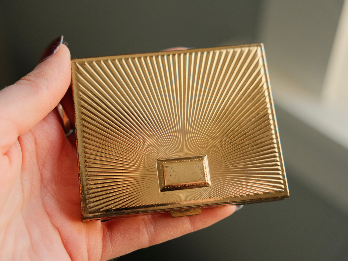 Vintage Revlon Gold Toned Compact