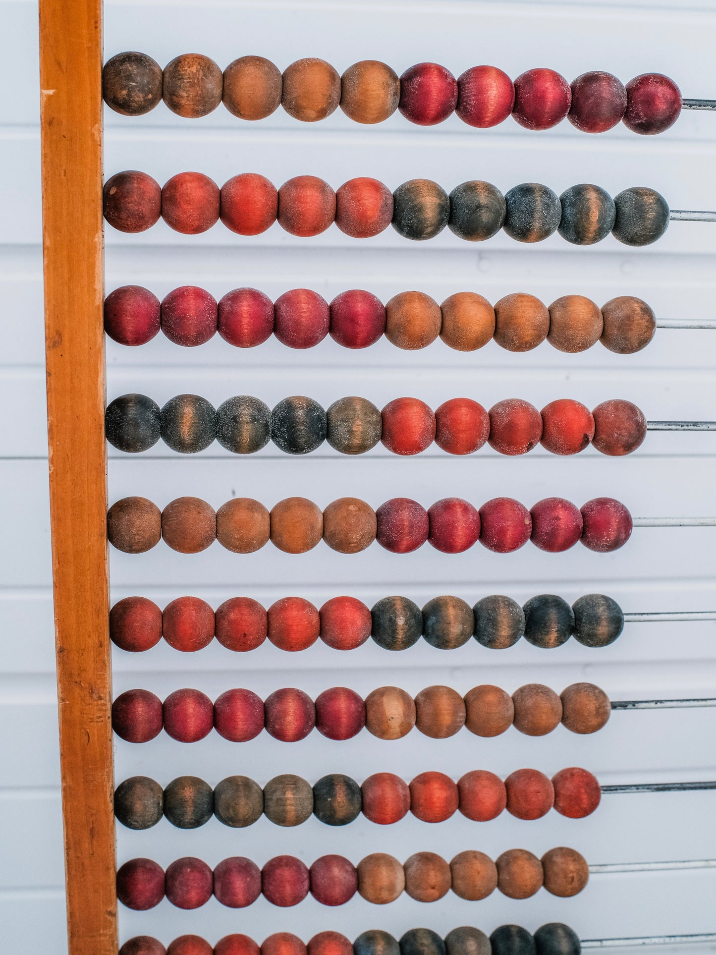 Vintage 1950s Wooden Standing Abacus