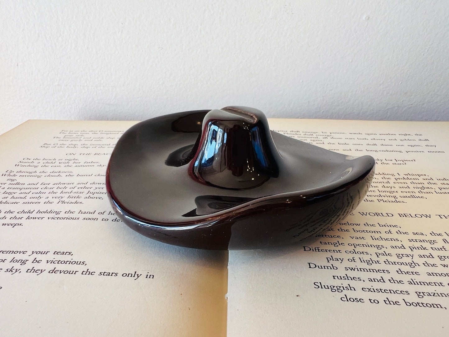 Vintage Ceramic Cowboy Hat Ashtray