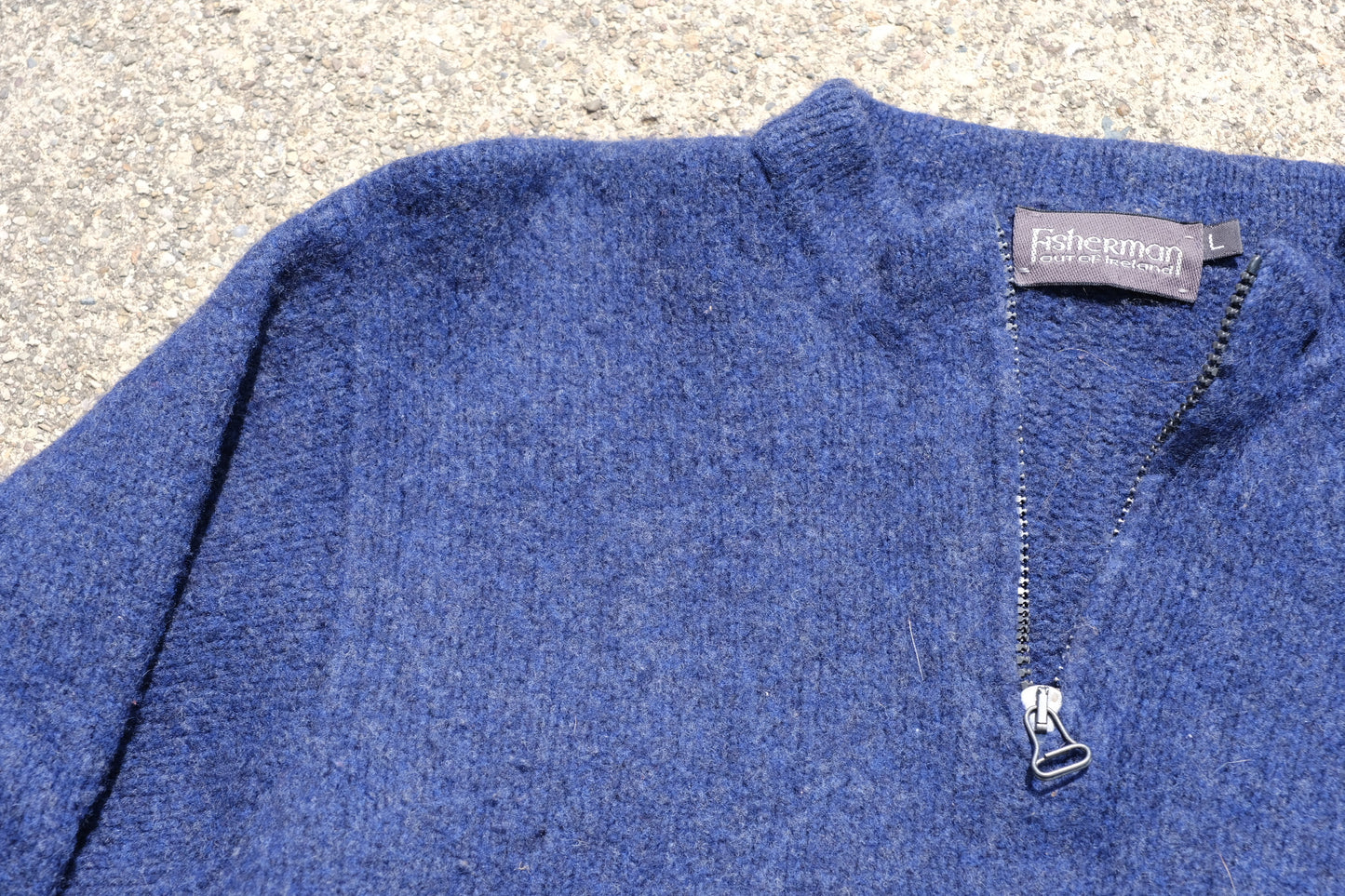 Vintage Fisherman Out of Ireland 1/4 Zip Wool Sweater