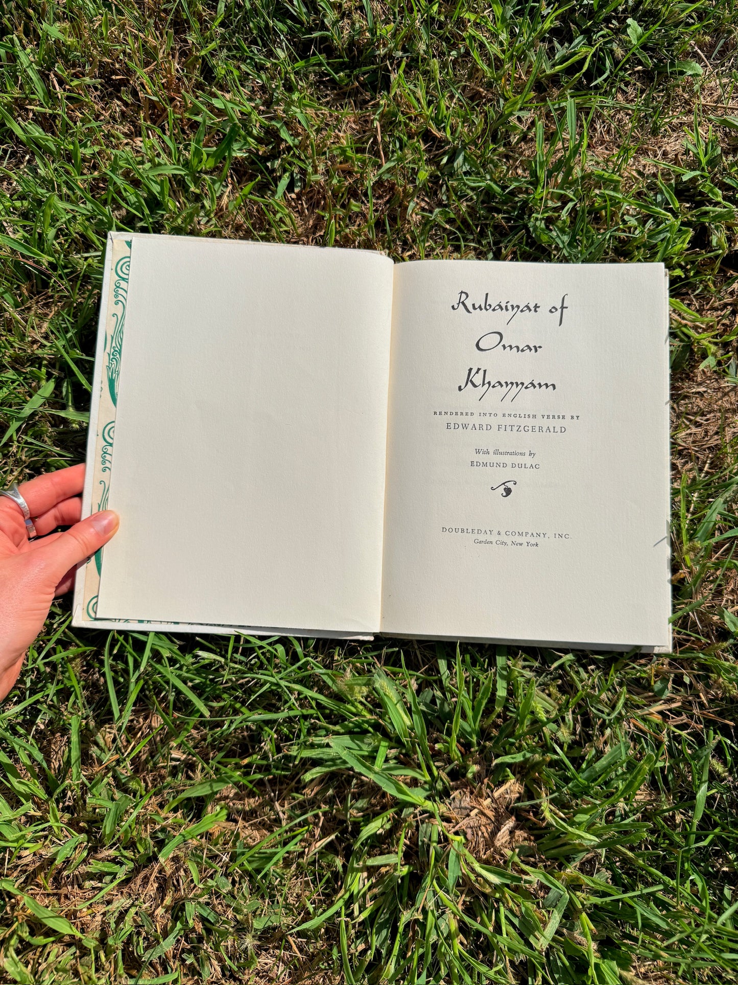 Vintage 1950s Rubaiyat of Omar Khayyam Hardcover Book