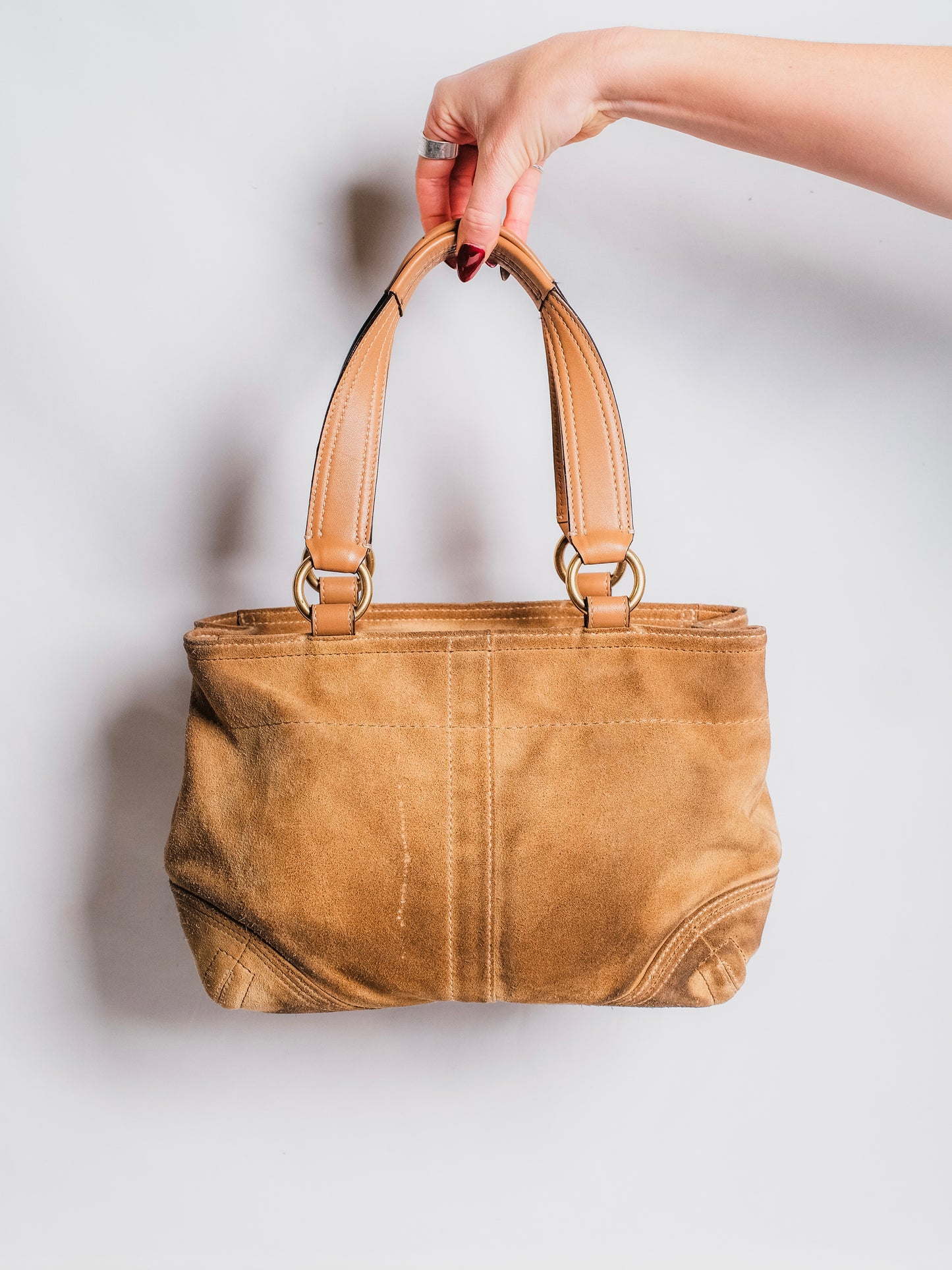 Y2K Coach Soho Suede Leather Shoulder Bag