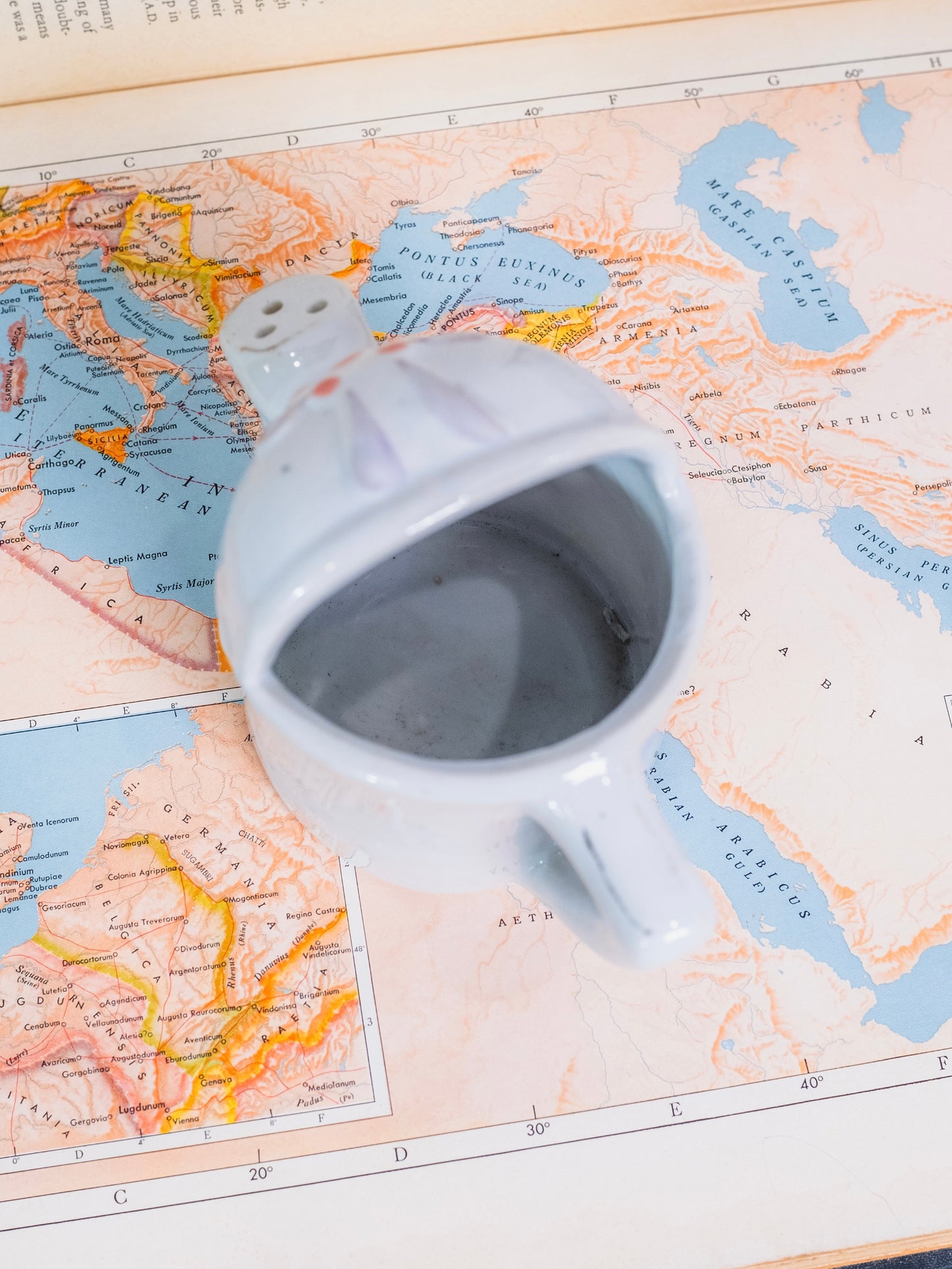 Vintage 1950s Porcelain Baby Elephant Watering Can