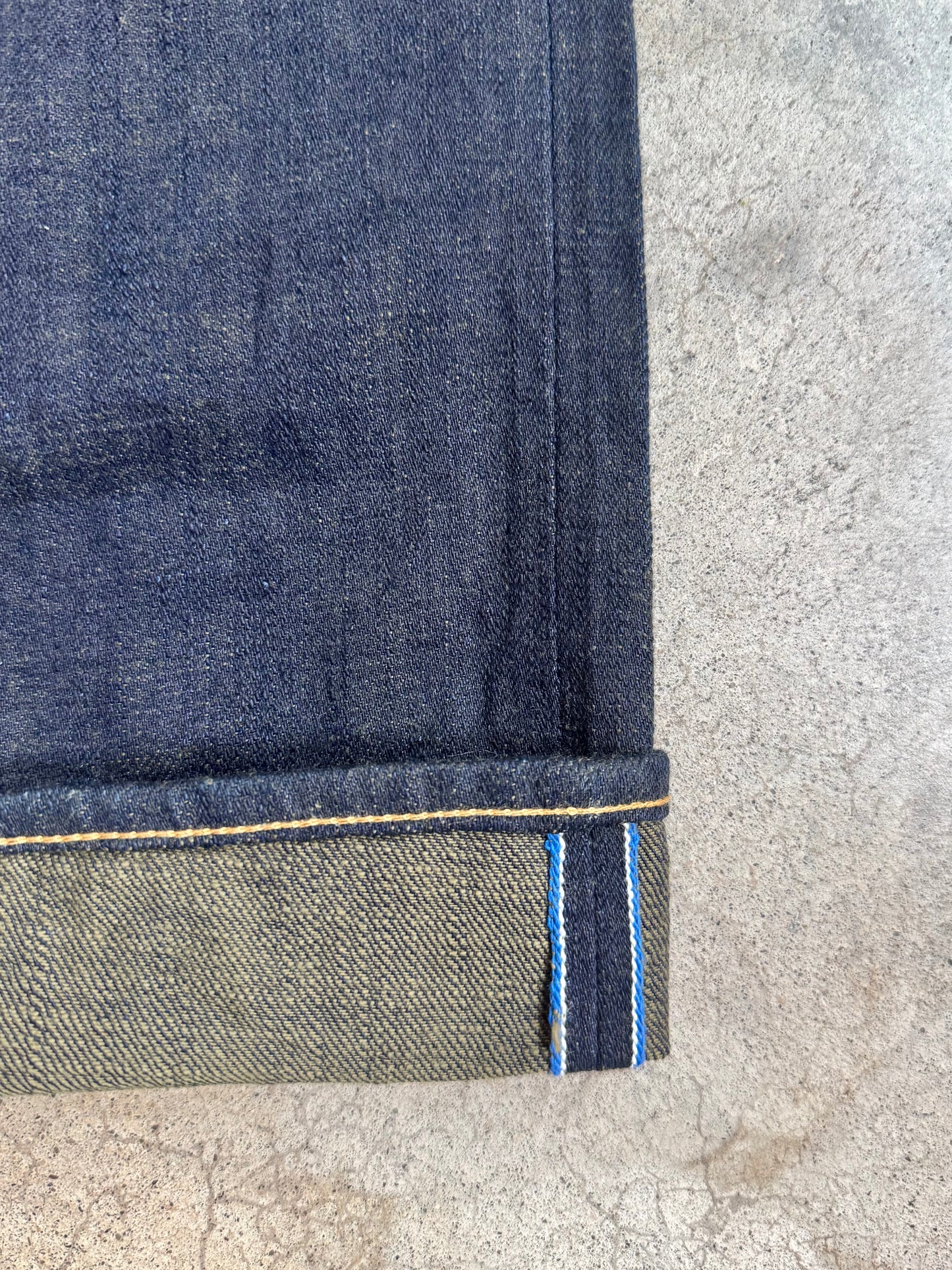 Vintage-Style Tanuki Japanese Dark Wash Selvedge Jeans | Waist 30”