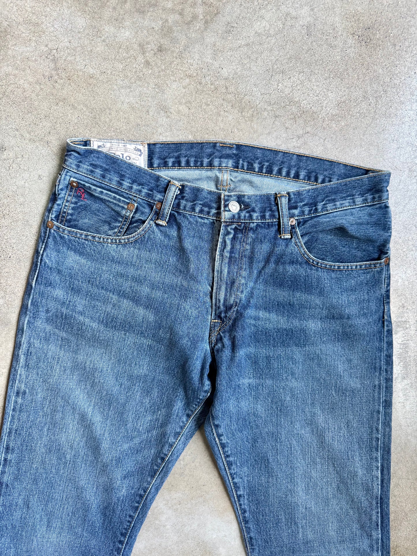 Polo Ralph Lauren Varick Slim Straight Warwick Wash Jeans | 33x32