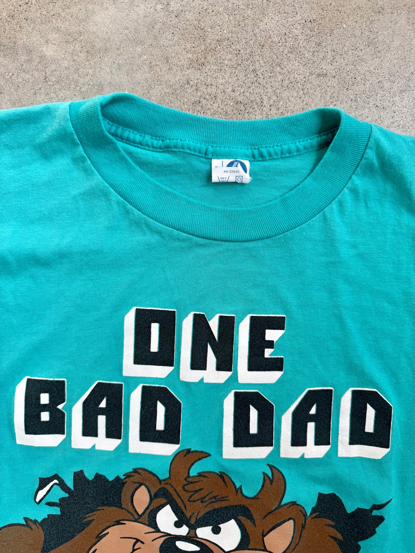 Vintage 1980s “One Bad Dad” Taz Cartoon Graphic Tee | XL