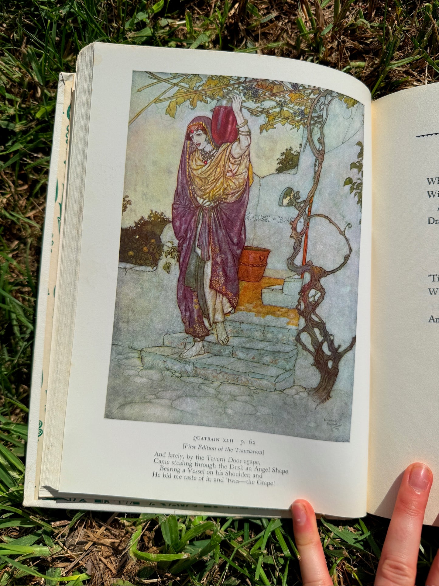 Vintage 1950s Rubaiyat of Omar Khayyam Hardcover Book