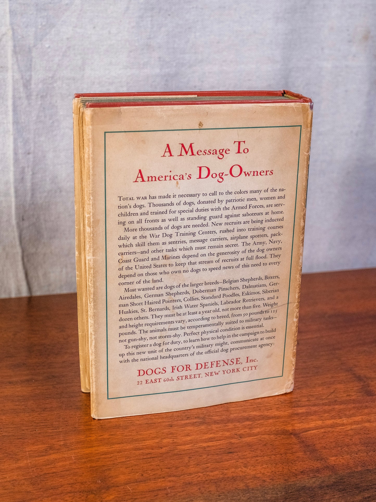 Vintage 1943 The Fireside Book of Dog Stories