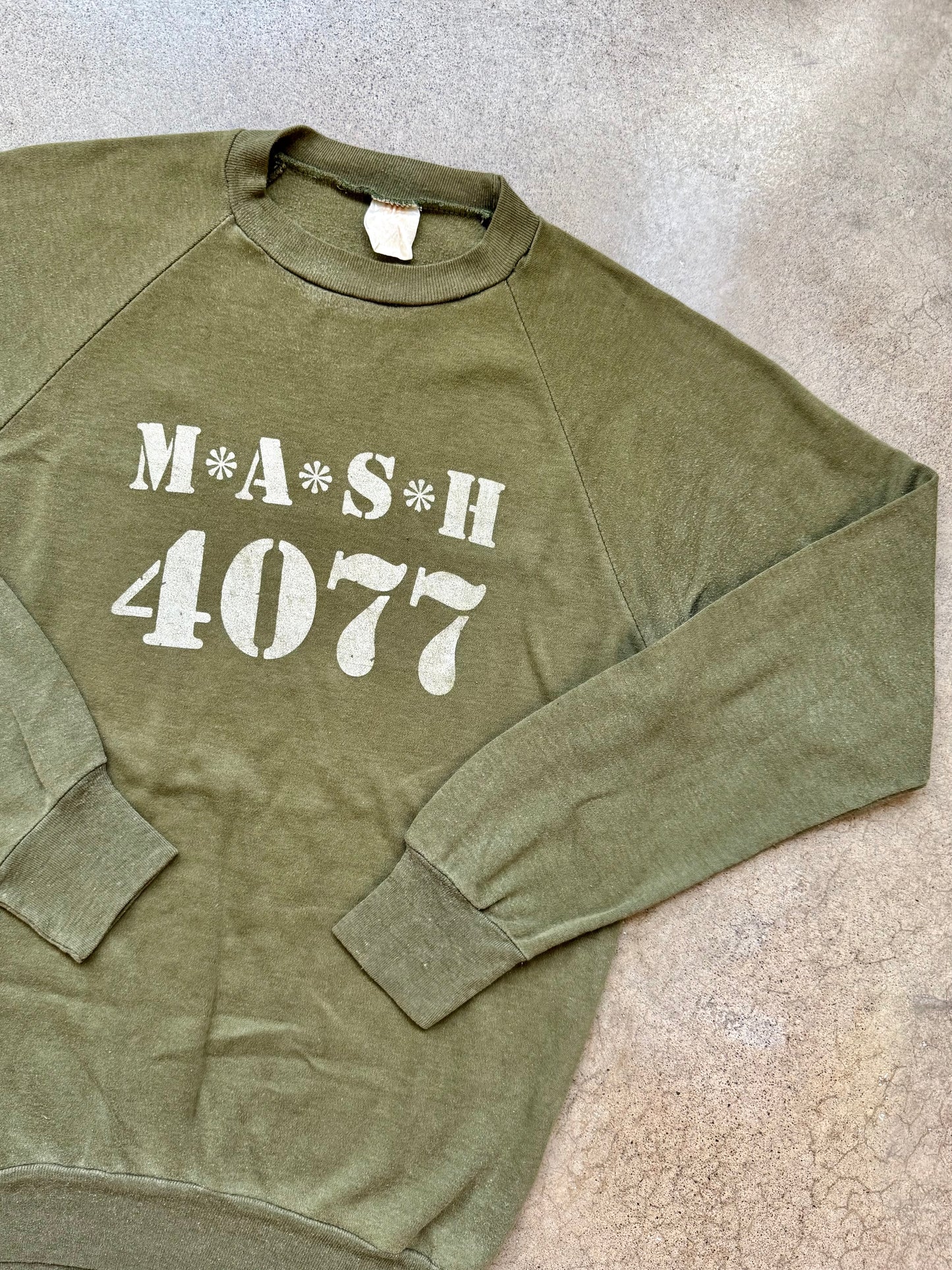 Vintage 1970s/80s Green M*A*S*H Graphic Raglan Sweatshirt | Medium