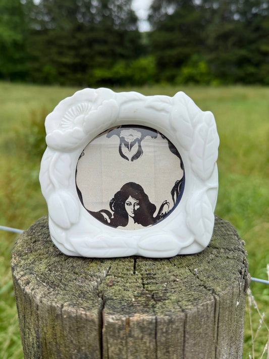Vintage Ceramic Mini Picture Frame