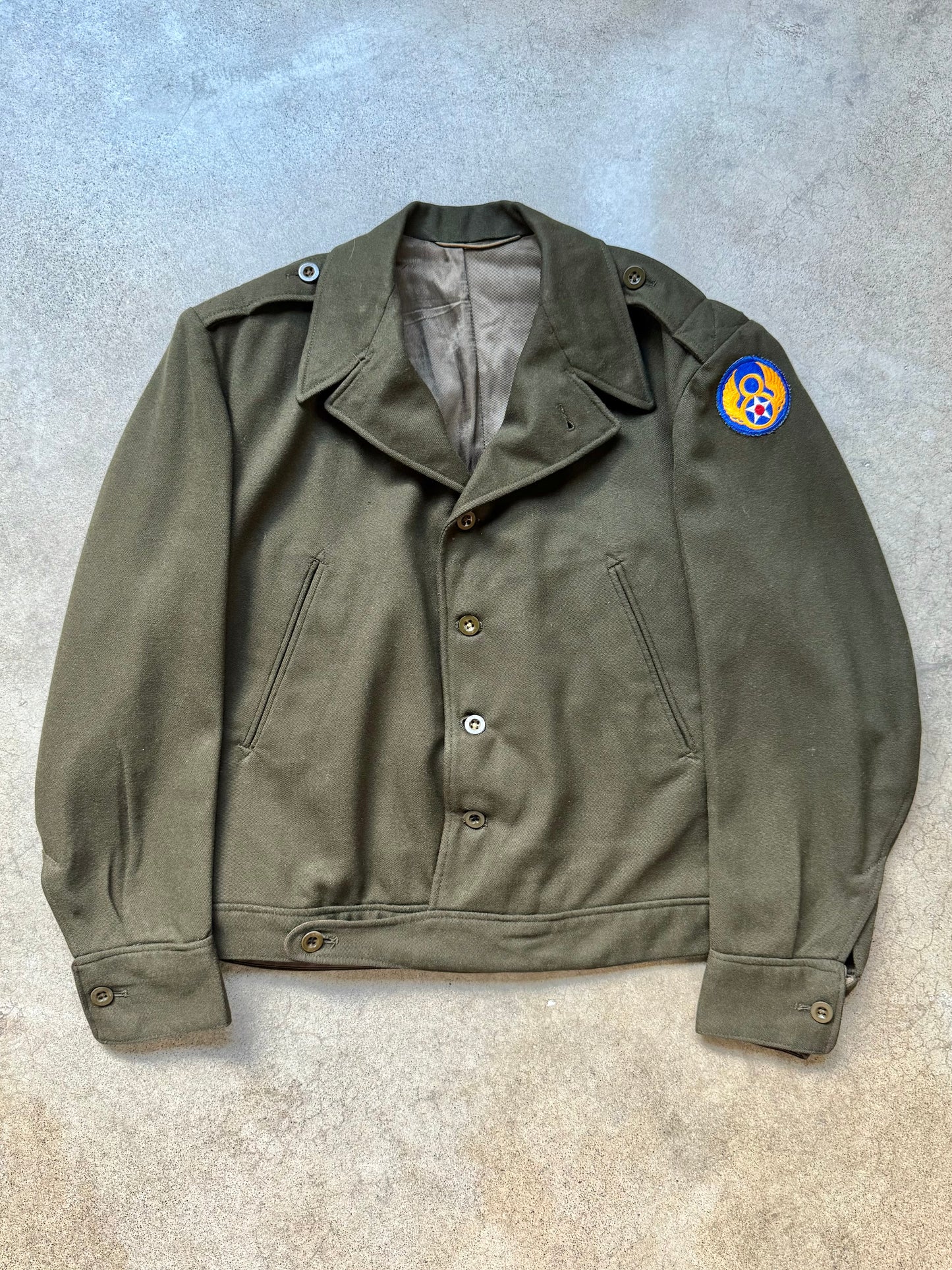 Vintage 1944 WWII U.S. Army 8th Air Force E.T.O Officer’s Field Jacket | 40S