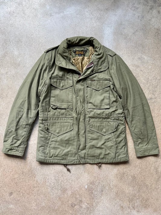 Iron Heart Military-Style Cotton Sateen M-65 Field Jacket w/ Quilted Liner | Medium