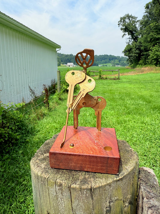 Handmade "Golfer” Key Sculpture