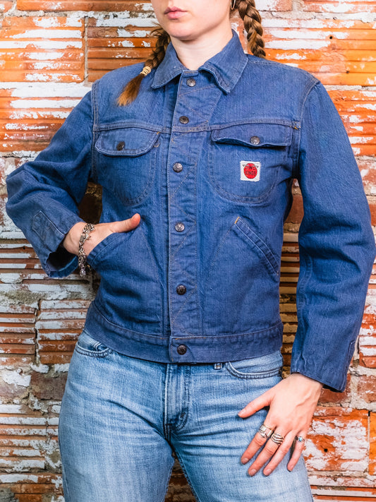 Vintage 1960s GWG Cowboy Kings Denim Jacket w/ Buckeye Trail Patch | Medium