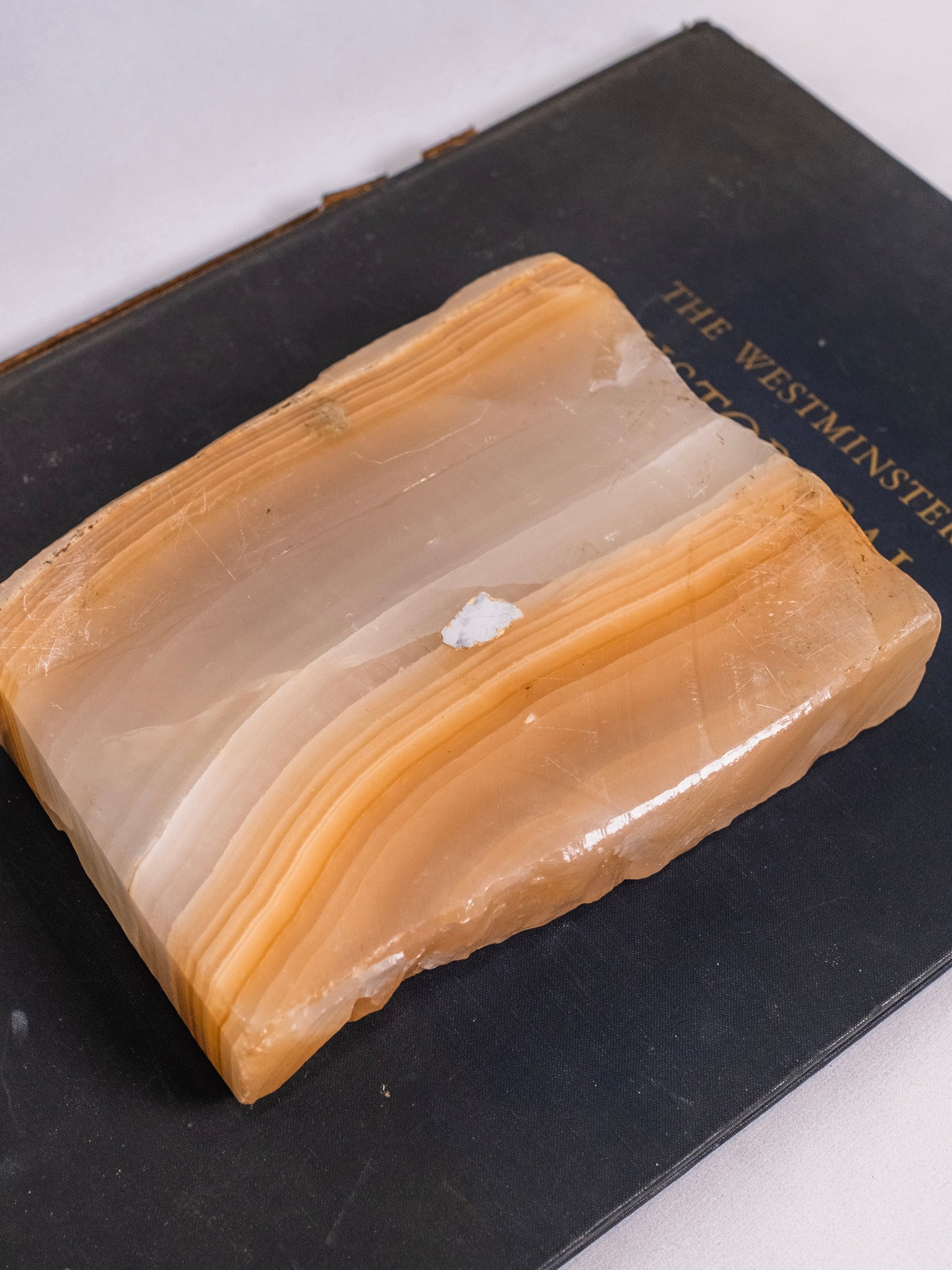 Vintage 1950s Carved Onyx Ashtray