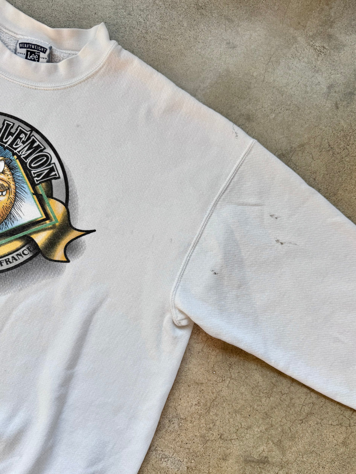 Vintage 1990s Hairy Lemon Saloon Paris Crewneck Sweatshirt | XL