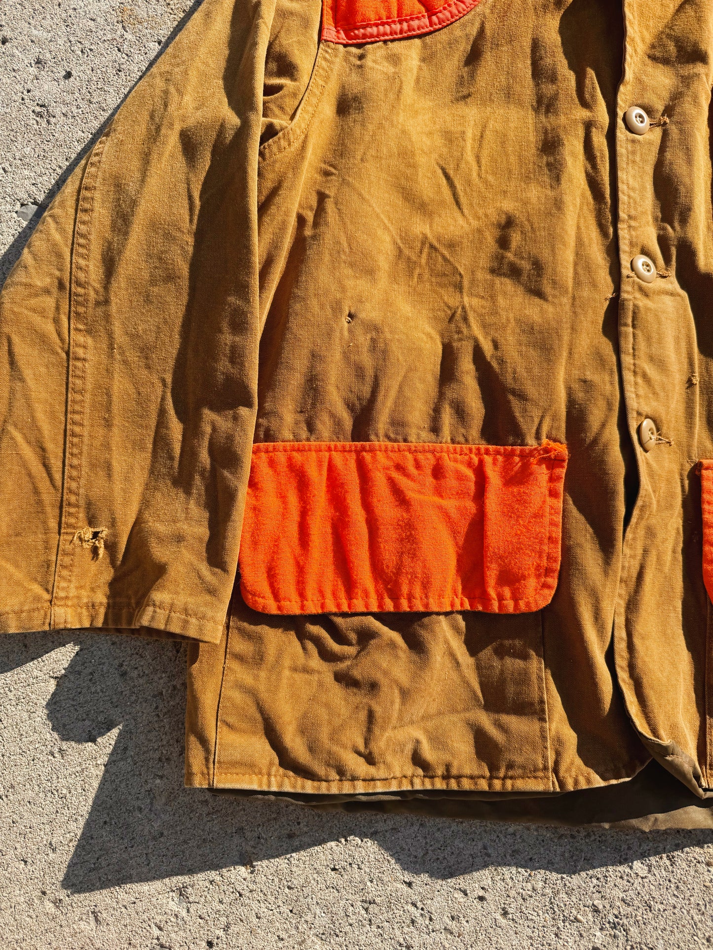 Vintage 1960s Stream & Field Canvas Hunting Jacket | XL