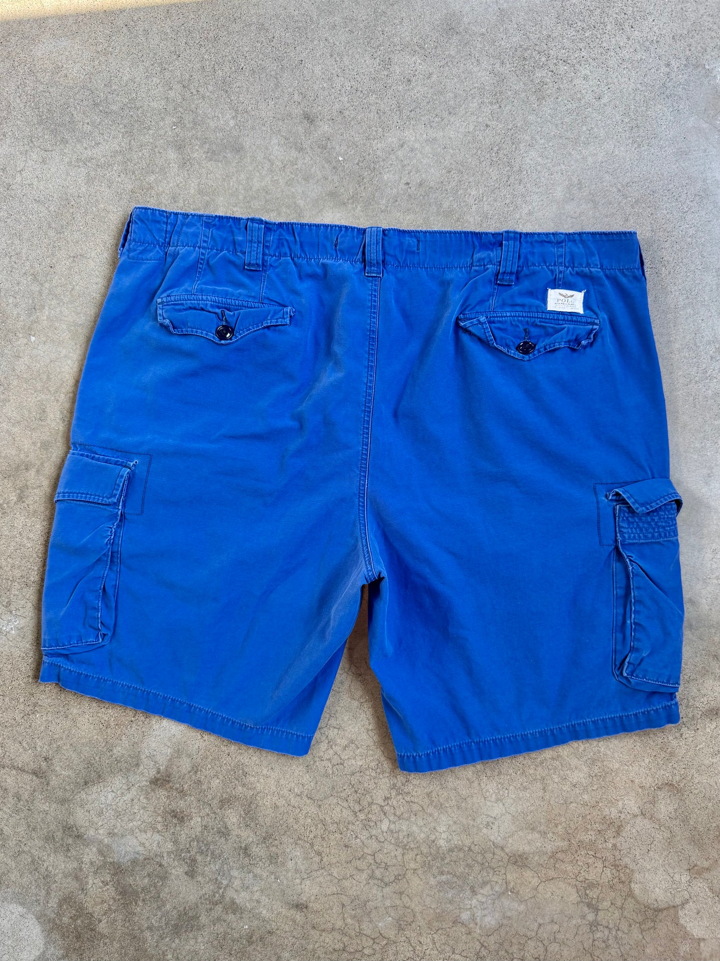 Polo Ralph Lauren Cobalt Blue Cotton Cargo Utility Shorts | 46B