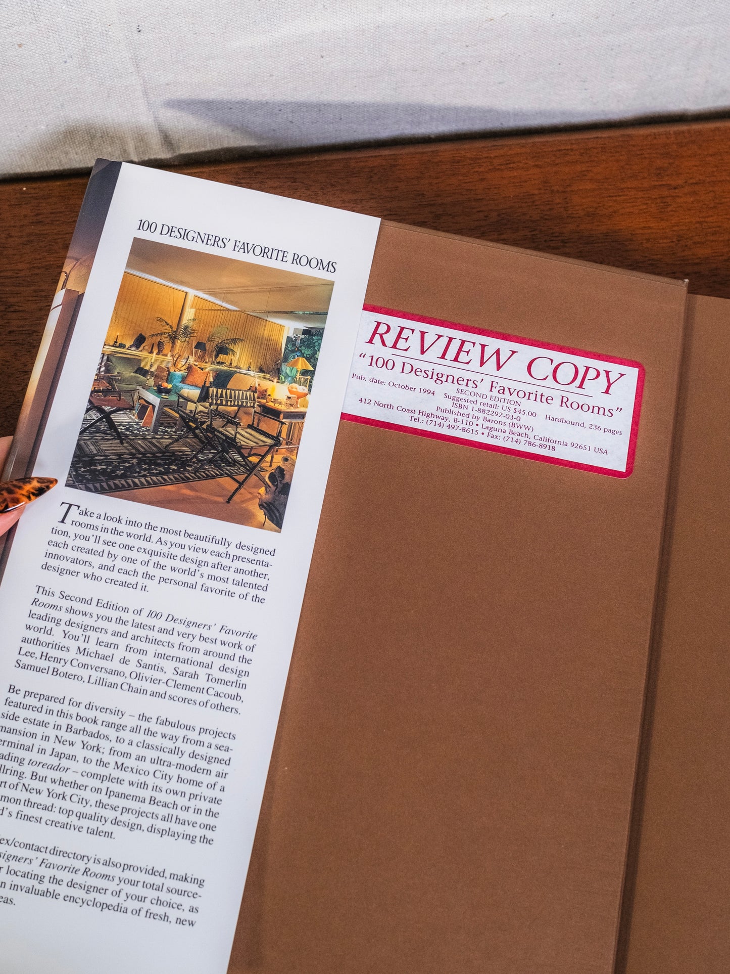 100 Designers’ Favorite Rooms (Second Edition) Book