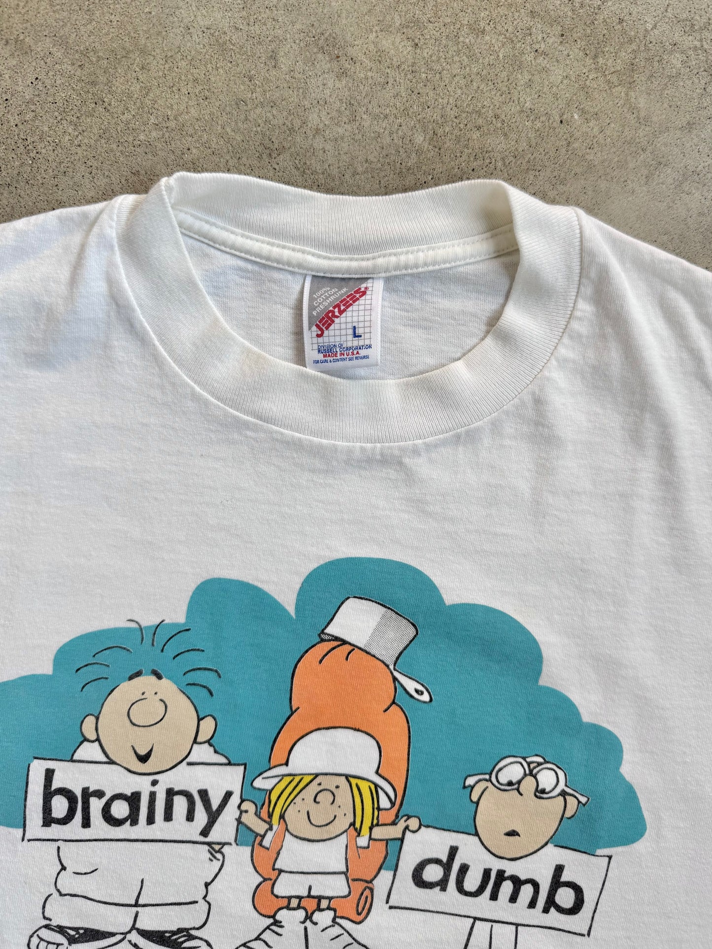 Vintage 1995 School House Rock "Unpack Your Adjectives" Graphic Tee | Large